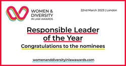 Women & diversity responsible leader of the year.